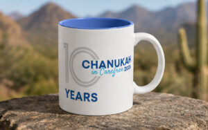 chanukah in carefree donation mug